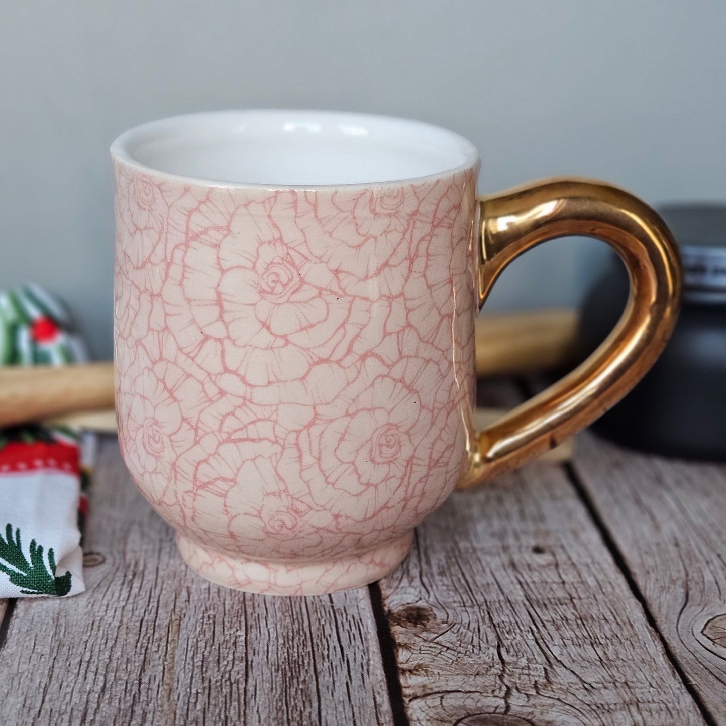 Pink Revenge Barbie mug, 10 oz. 22k gold