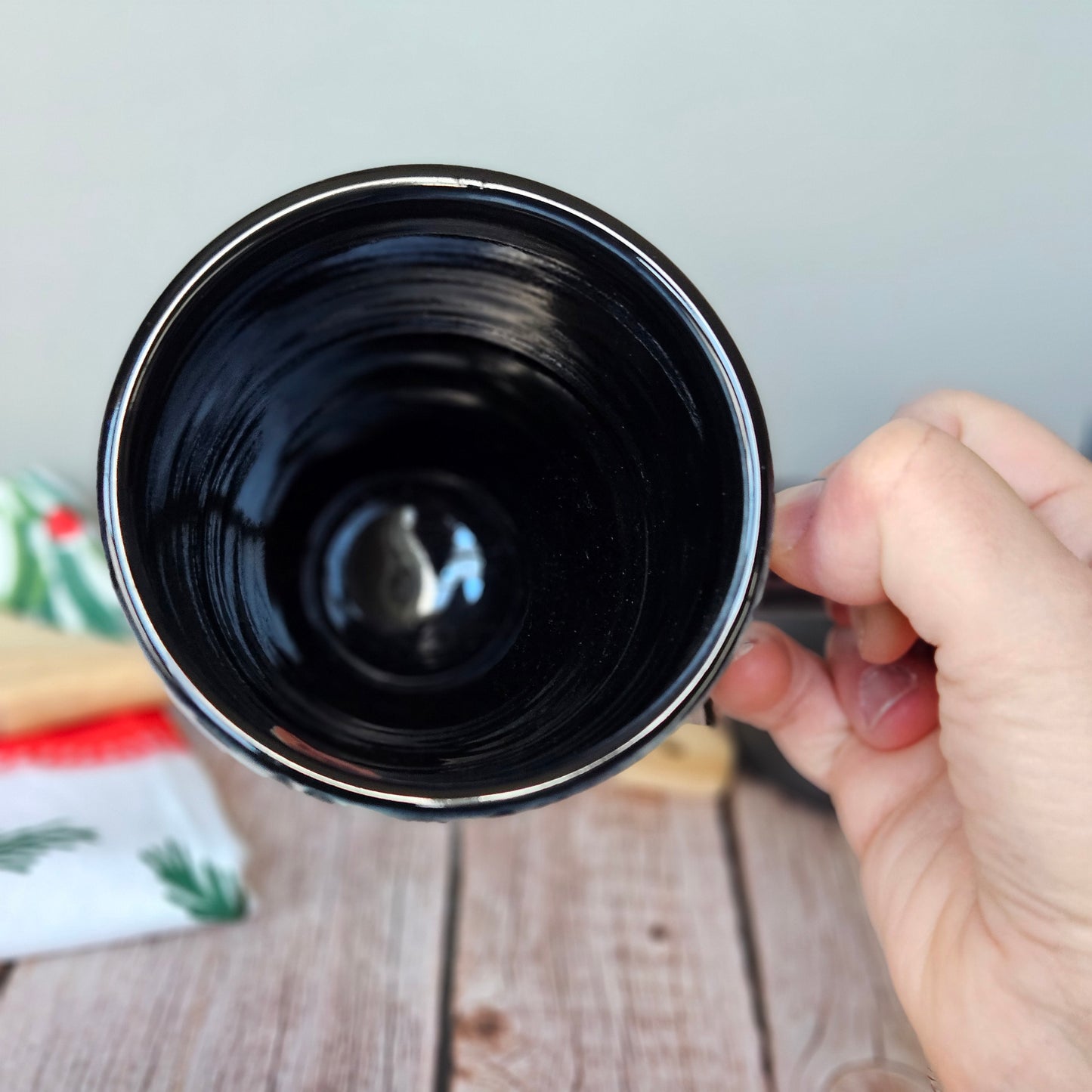 Black and white mug, The Birds are Watching You