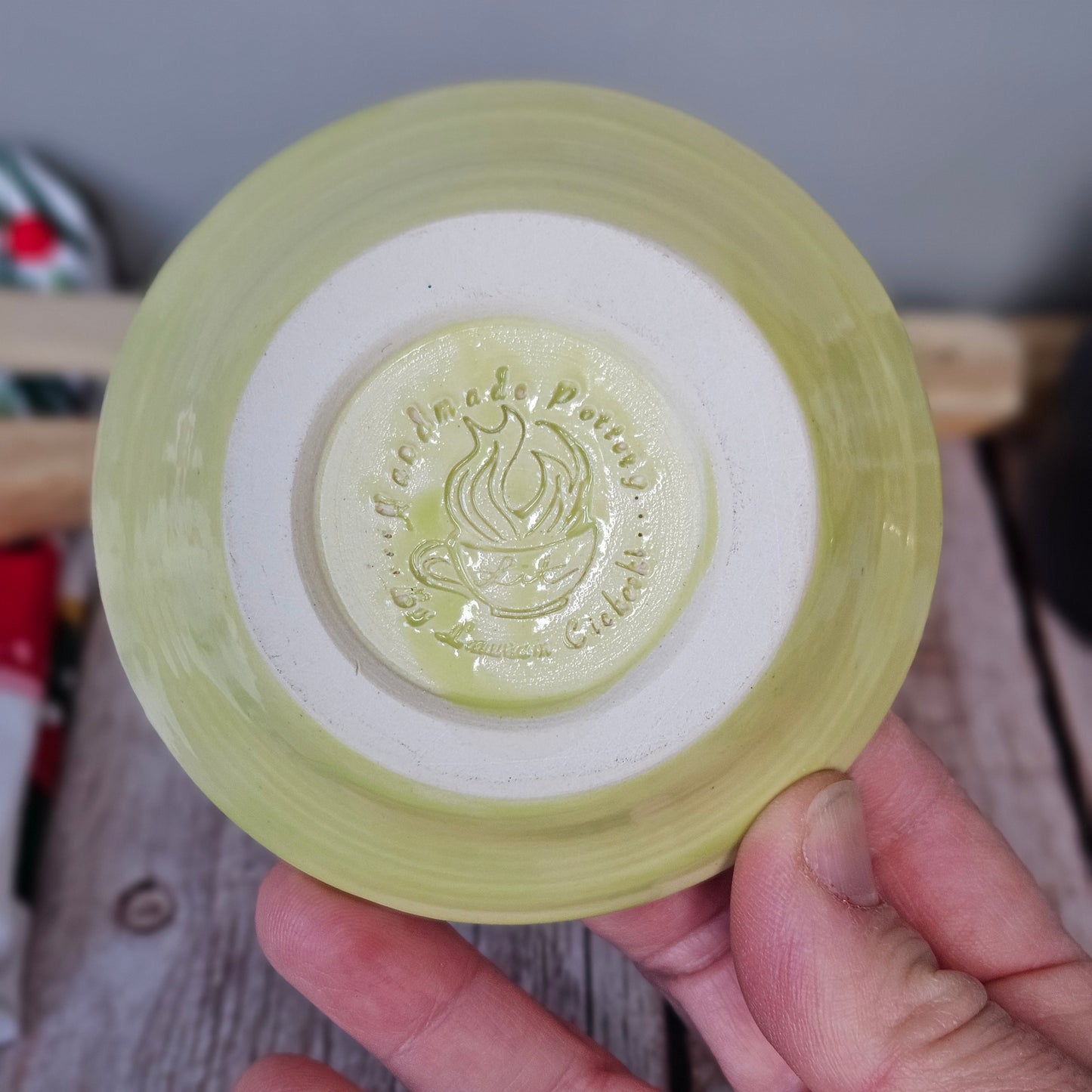 Green cactus ring dish